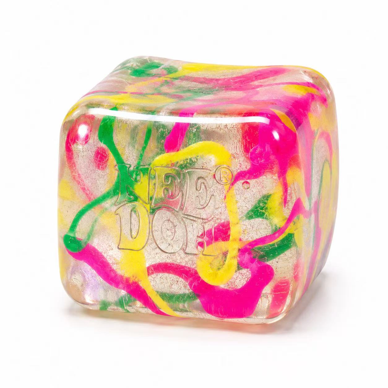 NEE DOH Cube Flowing Colorful Ribbons