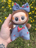 Berry Sweet Overalls Labubu Clothes