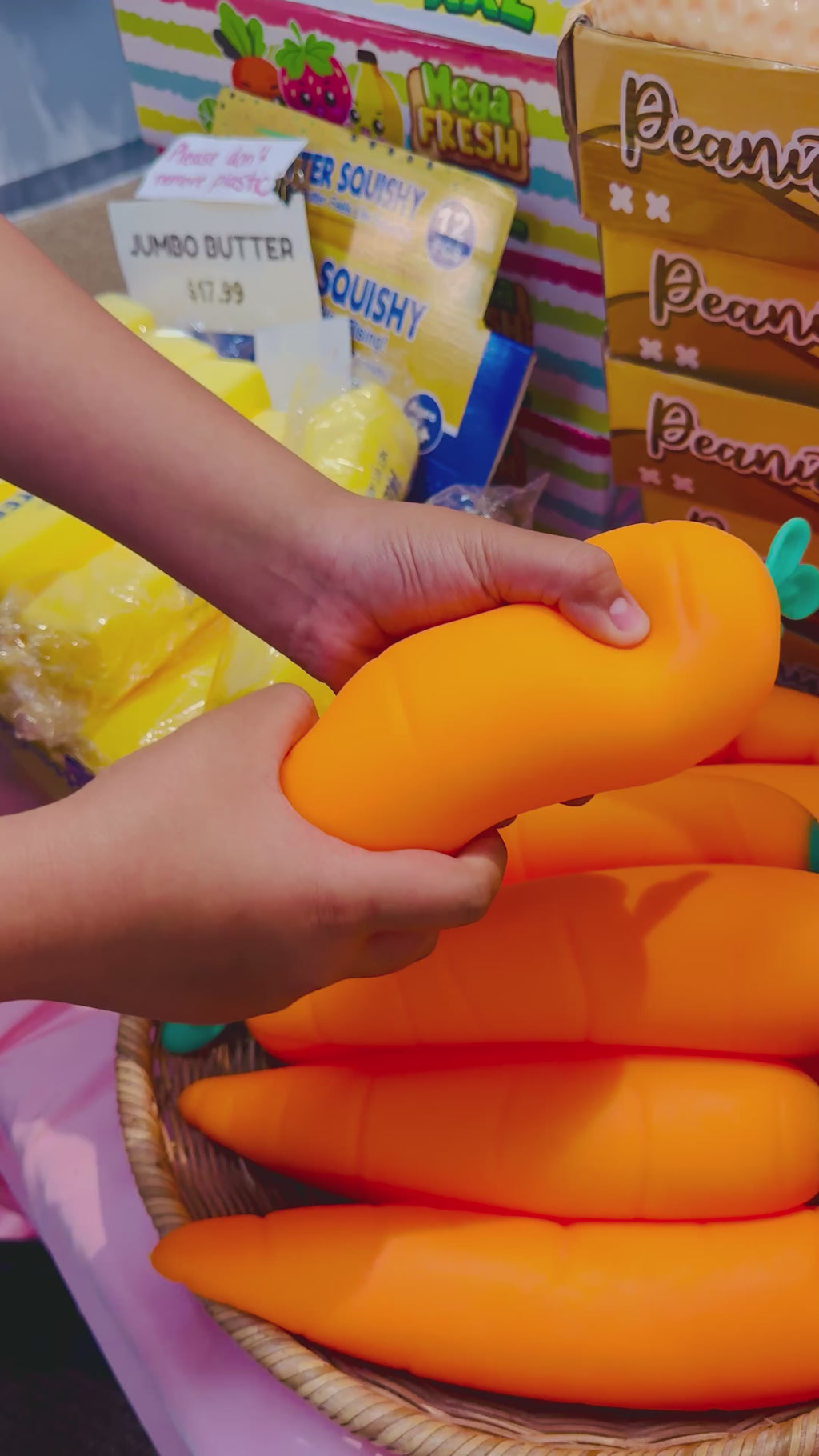 Jumbo Carrot Squishy - Shaving Cream Filled